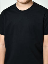Plain All-Day 100% Cotton T-shirt – Black