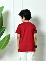 Plain All-Day 100% Cotton T-shirt – Maroon