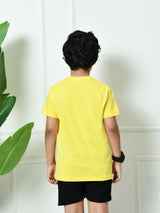 Plain All-Day 100% Cotton T-shirt – Yellow