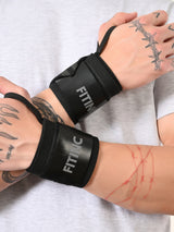 Trouble-free Wrist Support for Weightlifting & Gym Workouts - Black - Dark Green