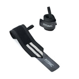 Trouble-free Wrist Support for Weightlifting & Gym Workouts - Black - Light Grey