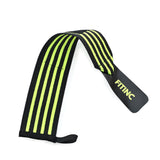 Trouble-free Wrist Support for Weightlifting & Gym Workouts - Black - Neon Yellow