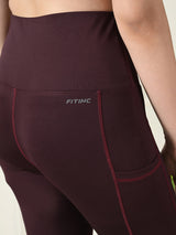 Freedom Flex Active Tights – Wine