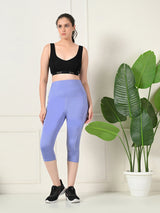 Pocket-Ready Lilac Training Capri