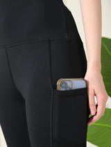 Pocket-Ready Black Training Capri