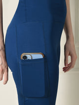 Pocket-Ready Classic Blue Training Capri