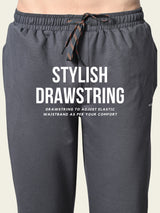 Essential Regular Fit Cotton Track Pant - Charcoal