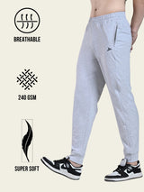 Utility Jogger with Pockets - Melange Grey