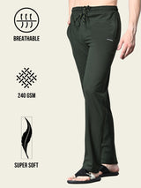 Essential Regular Fit Cotton Track Pant - Green