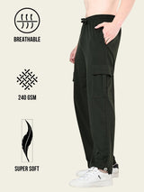 All-Weather Cargo Jogger with Pockets - Green