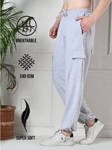 All-Weather Cargo Jogger with Pockets - Melange Grey