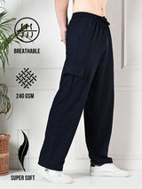 All-Weather Cargo Jogger with Pockets - Navy Blue