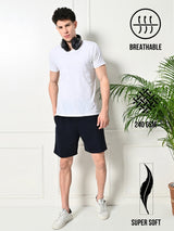 Easy Multi-Pocket Cotton Shorts – Navy Blue