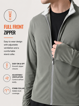 FITINC Airflow Sunscreen Jacket for Men - Olive