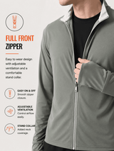 FITINC Airflow Sunscreen Jacket for Men - Olive