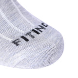 Unisex Cotton Ankle Socks (Melange Grey, Free Size)