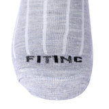 Unisex Cotton Ankle Socks (Melange Grey, Free Size)