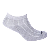 Unisex Cotton Ankle Socks (Melange Grey, Free Size)