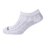 Unisex Cotton Ankle Socks (Melange Grey, Free Size)