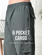 All-Purpose 6-Pocket Cargo Pants - Grey