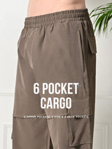 All-Purpose 6-Pocket Cargo Pants - Coffee Brown