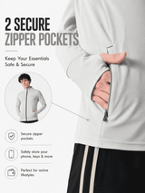 FITINC Airflow Sunscreen Jacket for Men - Light Grey