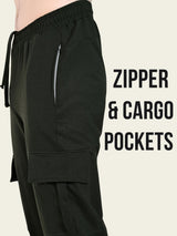 Utility Cargo Jogger with Pockets - Green
