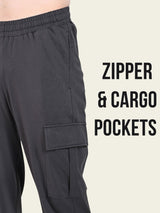 Utility Cargo Jogger with Pockets - Charcoal