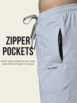 Essential Regular Fit Cotton Track Pant – Melange Grey