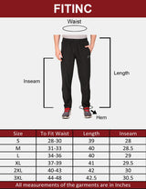 Fitinc NS Lycra Regular fit Dark Grey Trackpant for Men