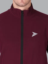 Fitinc Wine NS Jacket for Men with Two Zipper Pockets - FITINC