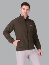 Fitinc Olive NS Jacket for Men with Two Zipper Pockets - FITINC