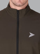 Fitinc Olive NS Jacket for Men with Two Zipper Pockets - FITINC