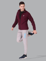 Fitinc Wine NS Jacket for Men with Two Zipper Pockets - FITINC