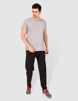 Fitinc NS Lycra Regular fit Black Trackpant for Men - FITINC