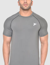 Fitinc Gymwear Grey T-shirt for Men - FITINC