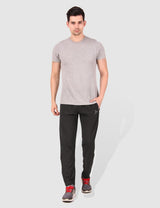 Fitinc NS Lycra Regular fit Dark Grey Trackpant for Men - FITINC