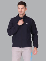 Fitinc Navy Blue NS Jacket for Men with Two Zipper Pockets - FITINC