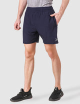 Fitinc Navy Blue Shorts for Men with Zipper Pockets - FITINC