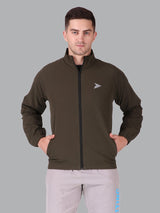 Fitinc Olive NS Jacket for Men with Two Zipper Pockets - FITINC