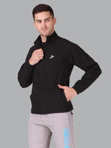 Fitinc Black NS Jacket for Men with Two Zipper Pockets - FITINC
