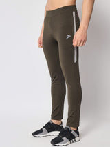 FITINC Premium Olive Track Pant for Men | Anti Microbial | Superdry | Breathable | Stretchable | 2 YKK Zipper Pockets - FITINC