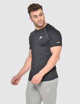 Fitinc Gymwear Black T-shirt for Men - FITINC
