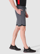 Fitinc N.S Lycra Grey Shorts for Men with Zipper Pockets - FITINC