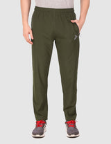 Fitinc NS Lycra Regular fit Olive Trackpant for Men - FITINC