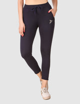 Fitinc Activewear Navy Blue Trackpant for Women - FITINC