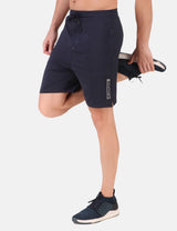 FITINC Stretchable Navy Shorts for Gym, Running, Jogging, Yoga & Cycling - FITINC