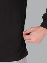 Fitinc Black NS Jacket for Men with Two Zipper Pockets - FITINC
