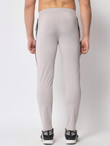 FITINC Premium Light Grey Track Pant for Men | Anti Microbial | Superdry | Breathable | Stretchable | 2 YKK Zipper Pockets - FITINC