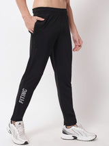 Fitinc Dobby Black Trackpant for Men - FITINC